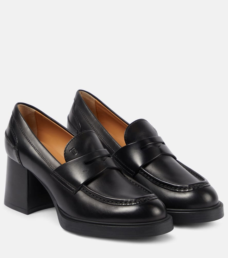 Tod's Leather loafer pumps