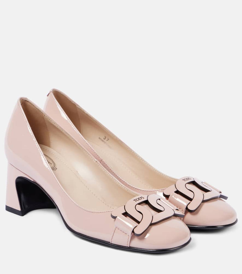 Tod's Slide patent leather pumps