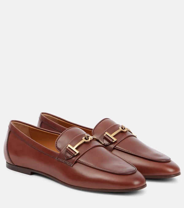 Tod's T Ring leather loafers | LYBSTORE