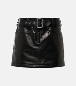 Tom Ford Belted leather miniskirt