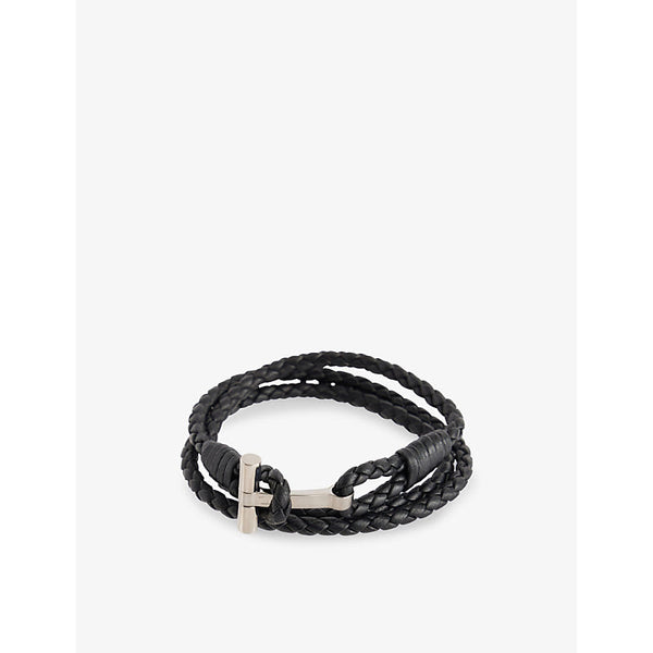 Tom Ford Braided Leather Bracelet