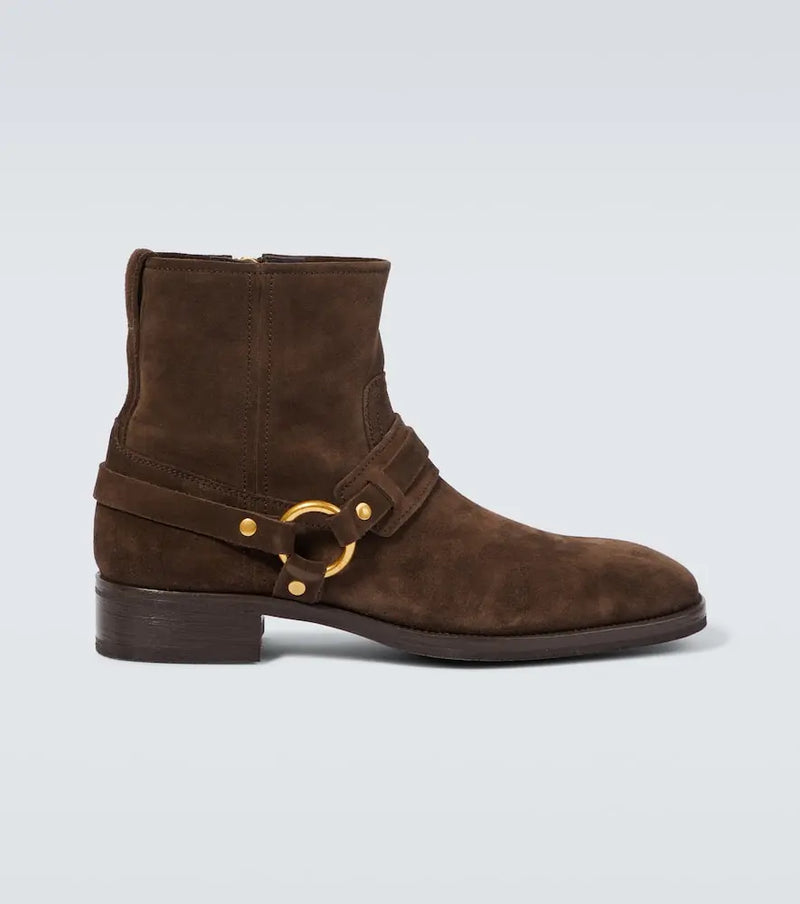 Tom Ford Cavendish suede biker boots