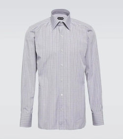 Tom Ford Checked cotton poplin shirt