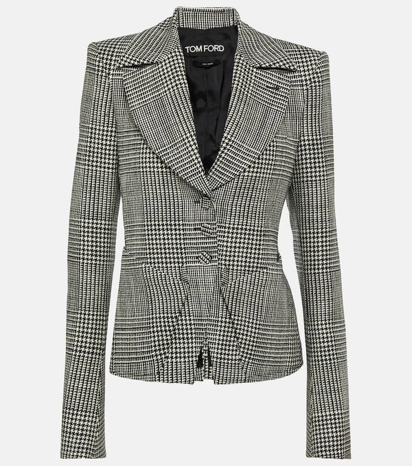 Tom Ford Checked virgin wool jacket | LYBSTORE