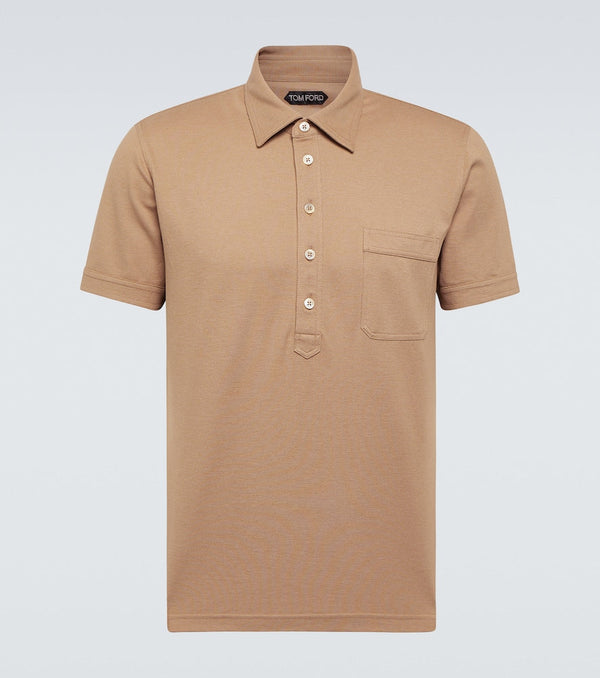 Tom Ford Cotton and silk polo shirt