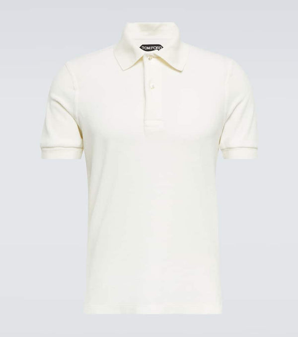 Tom Ford Cotton-blend terry polo shirt