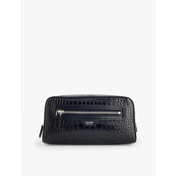 Tom Ford Croc-embossed leather toiletry case | Tom Ford