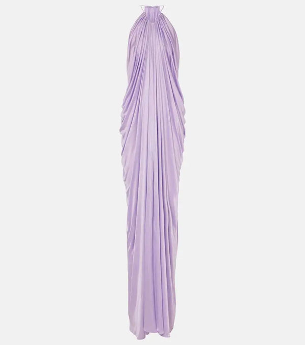 Tom Ford Draped halterneck jersey gown | LYBSTORE