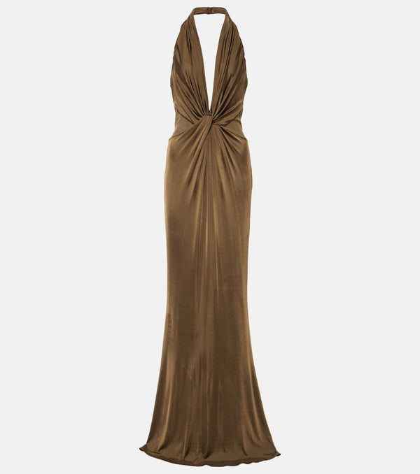 Tom Ford Halterneck jersey gown | LYBSTORE