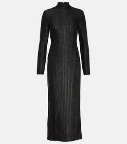 Tom Ford High-neck cotton-blend maxi dress