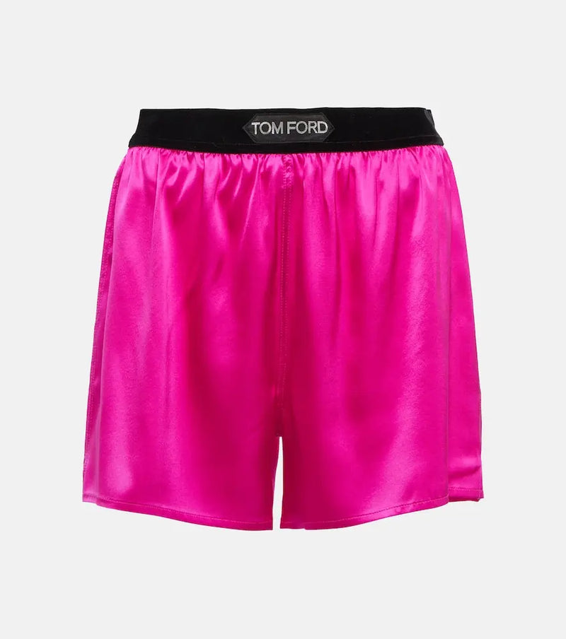 Tom Ford High-rise silk-blend satin shorts