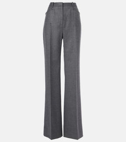 Tom Ford High-rise wool twill bootcut pants