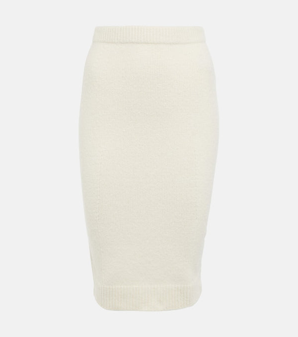 Tom Ford Knitted cotton-blend midi skirt