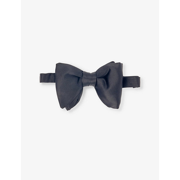  Tom Ford Layered-bow gathered silk bow tie