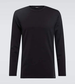 Tom Ford Long-sleeve cotton-blend T-shirt | LYBSTORE