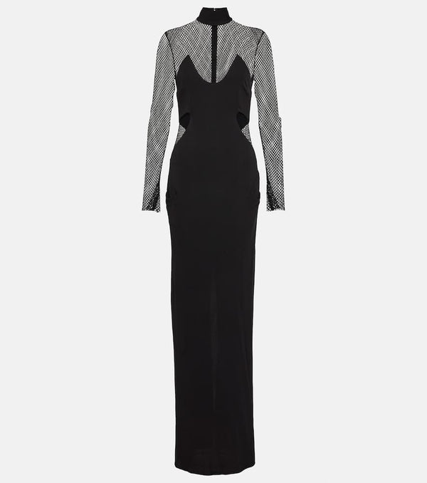 Tom Ford Long-sleeved cutout gown