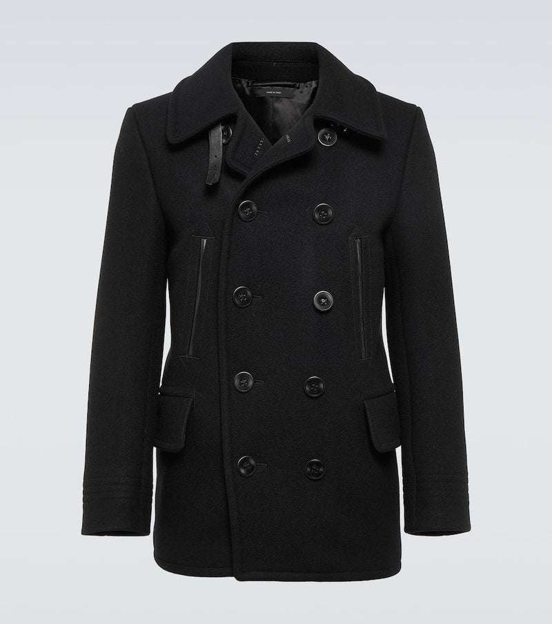 Tom Ford Melton wool-blend peacoat