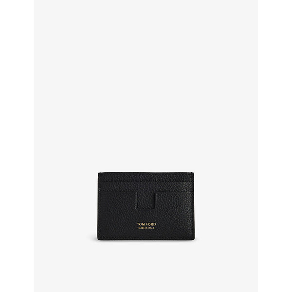 Tom Ford Money-clip leather card holder