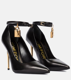 Tom Ford Padlock leather pumps