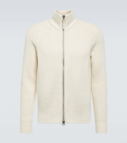 Tom Ford Ribbed-knit wool and cashmere cardigan