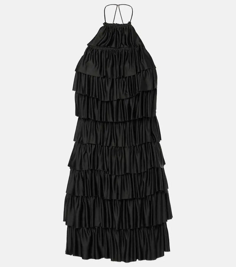 Tom Ford Ruffled halterneck minidress | LYBSTORE