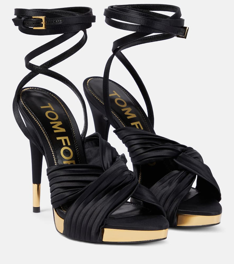 Tom Ford Satin platform sandals