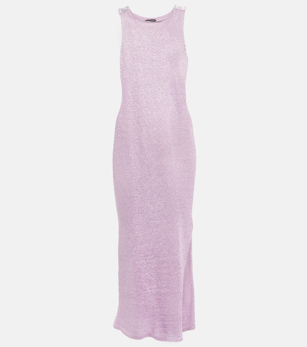 Tom Ford Satin-trimmed midi dress