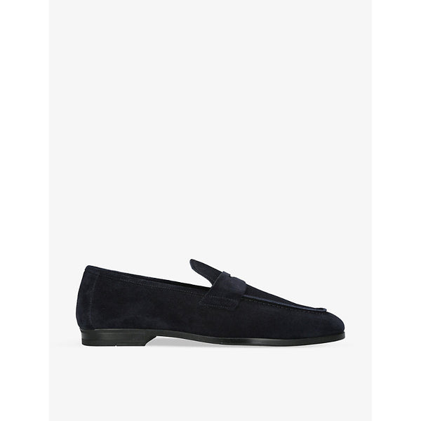 Tom Ford Sean tonal-stitching suede loafers | LYBSTORE