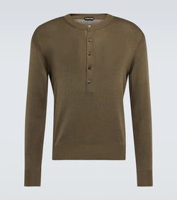 Tom Ford Silk Henley shirt