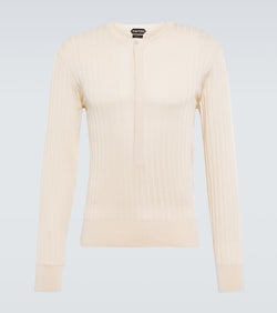 Tom Ford Silk-blend Henley sweater