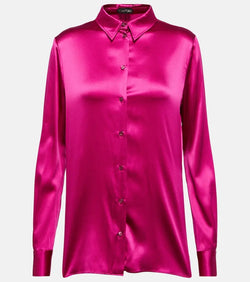 Tom Ford Silk-blend blouse | LYBSTORE