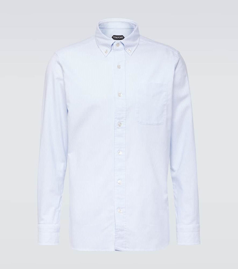 Tom Ford Striped cotton poplin shirt