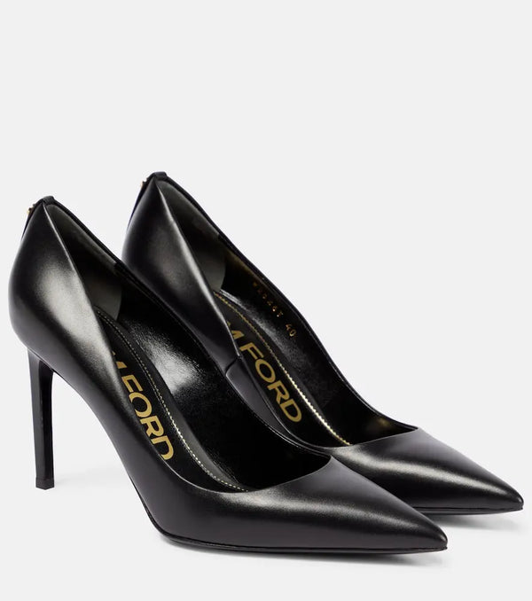 Tom Ford T Screw 85 leather pumps