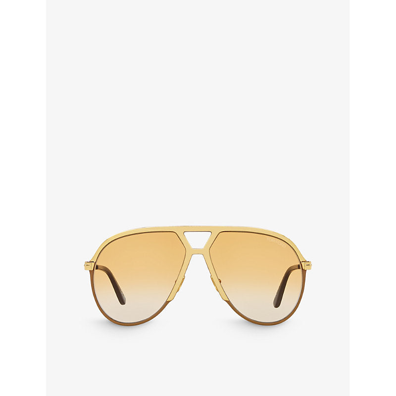 Tom Ford TR001674 Xavier aviator-frame metal sunglasses