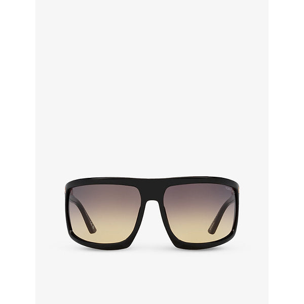 Tom Ford TR001675 Clint square-frame polyamide sunglasses | LYBSTORE