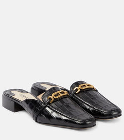 Tom Ford Whitney croc-effect leather mules