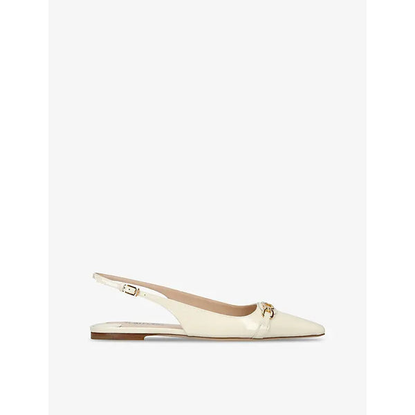 Tom Ford Whitney logo-embellished patent-leather slingback ballet pumps