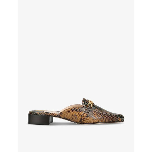 Tom Ford Whitney logo-plaque leather slippers