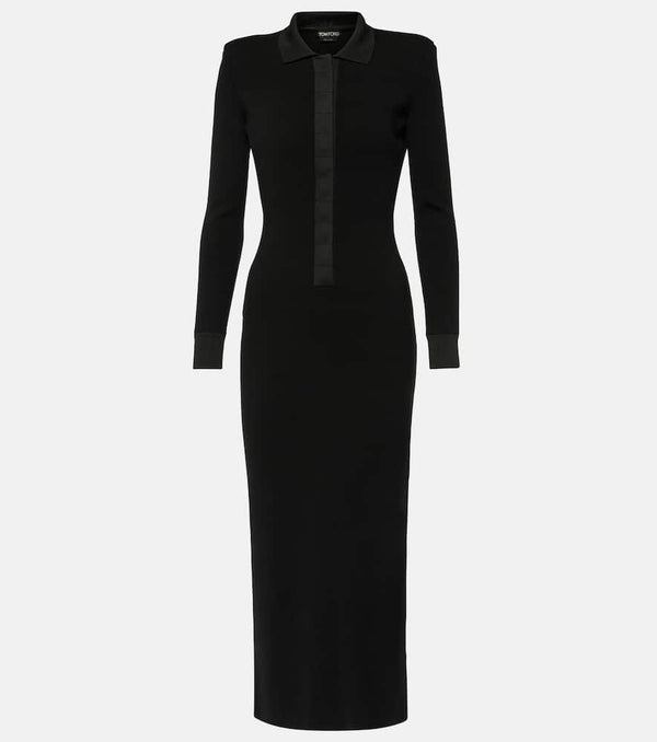 Tom Ford Wool and silk-blend maxi dress