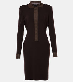 Tom Ford Wool and silk-blend minidress