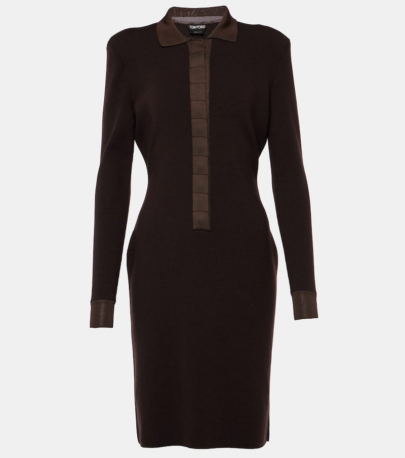 Tom Ford Wool and silk-blend minidress