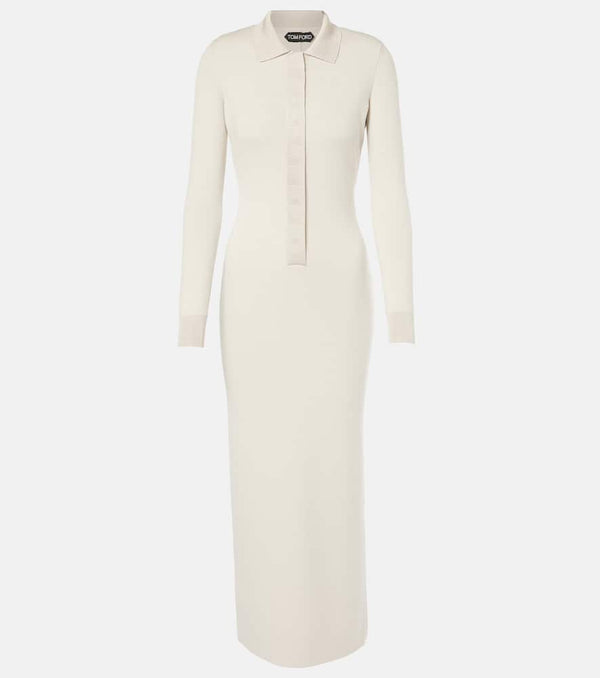 Tom Ford Wool and silk-blend polo dress