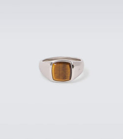 Tom Wood Kay sterling silver ring with tiger's eye