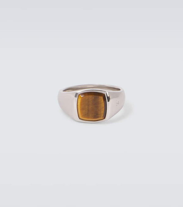 Tom Wood Kay sterling silver ring with tiger's eye