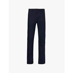 Mens Tommy Hilfiger Denton Tech partially-elasticated waistband straight-leg regular-fit cotton-blend trousers