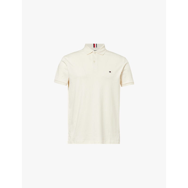 Tommy Hilfiger Liquid embroidered-branding regular-fit cotton-jersey polo shirt