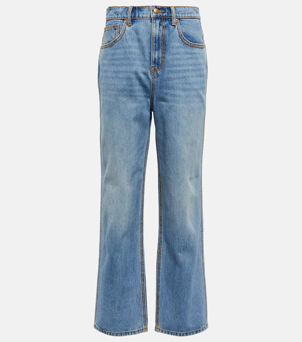 Tory Burch High-rise straight-leg jeans | LYBSTORE