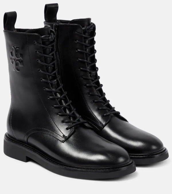 Tory Burch Leather combat boots | LYBSTORE