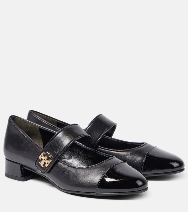 Tory Burch Logo leather Mary Jane pumps