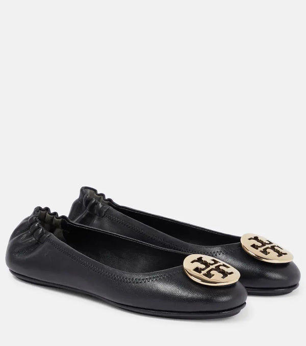 Tory Burch Minnie leather ballet flats | LYBSTORE